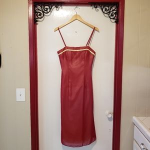 Bella Formal By Venus Red Spaghetti Straps/Strapless Dress